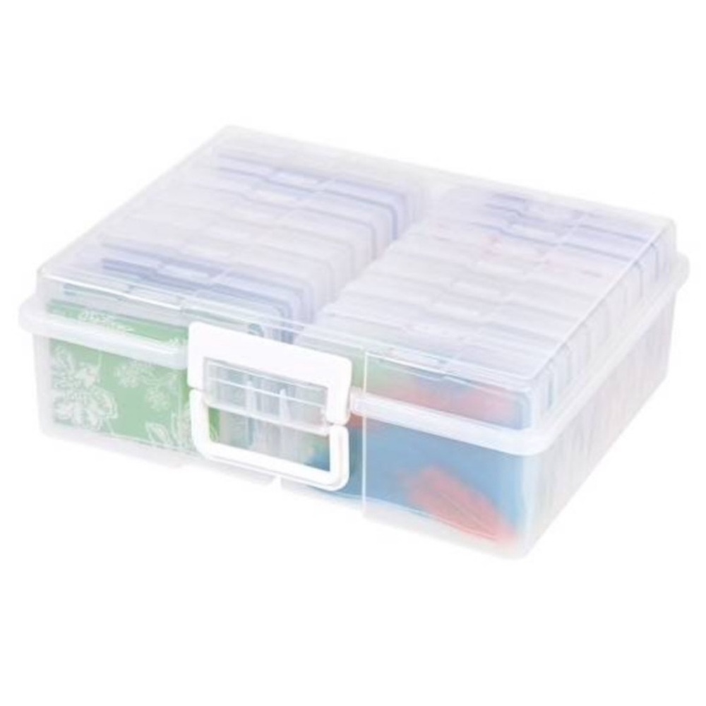 Clear Craft and Photo Plastic Storage Box by simply tidy craft storage